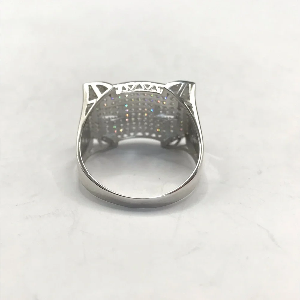 925 Sterling Silver 2.00CT MOISSANITE Men’s Ring Size 11 Or 12